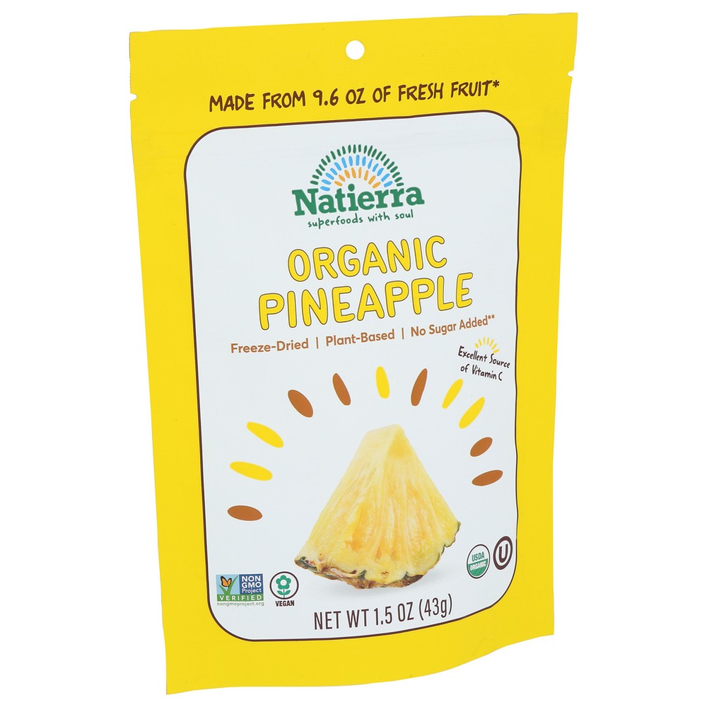 Natierra Pineapple Frz Drd Raw - 2 Ounce,  Case of 12