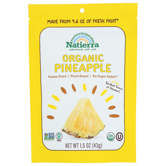 Natierra Pineapple Frz Drd Raw - 2 Ounce,  Case of 12