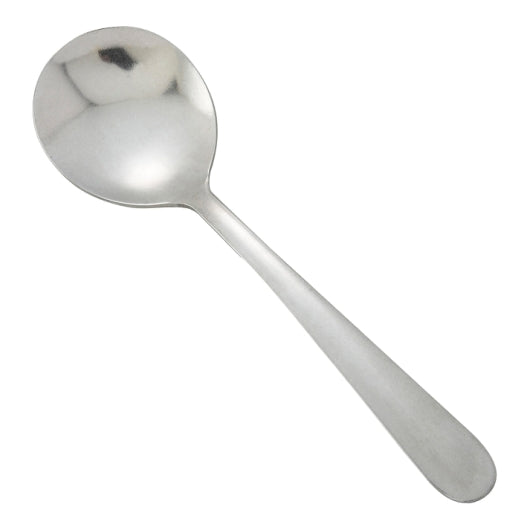 Winco Heavy Windsor Bouillon Spoon; 18/0 Heavyweight  1 - Dozen