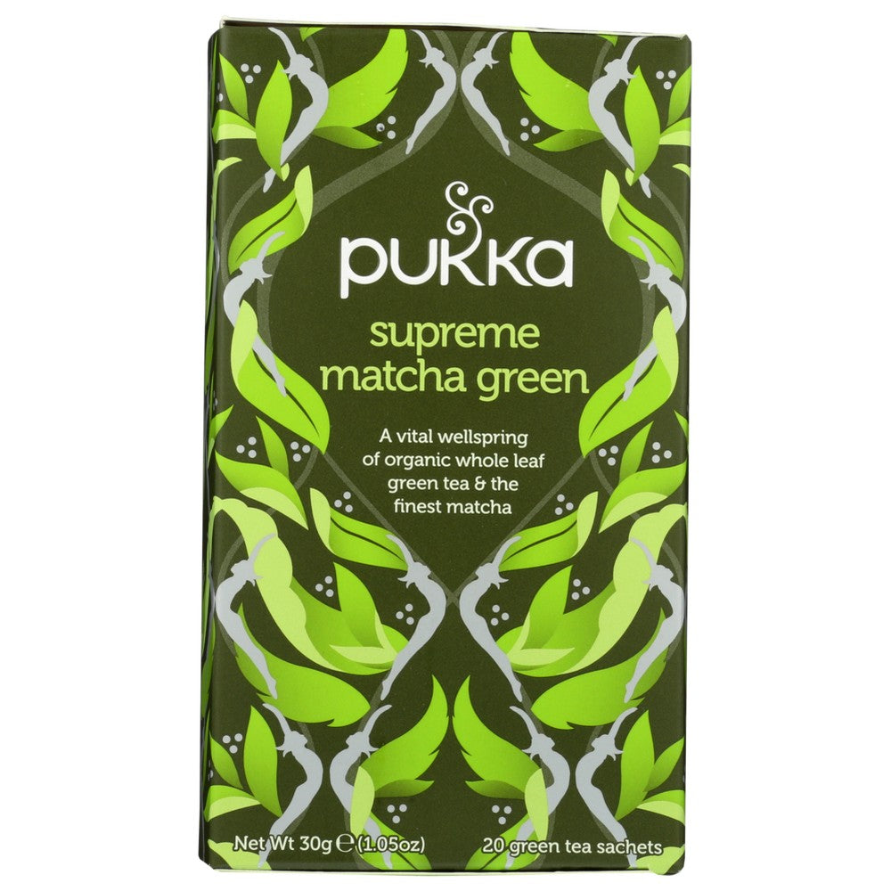 Pukka , Organicanic Herbal Tea Supreme Matcha Green 1.05 Ounce,  Case of 4