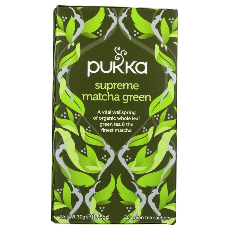 Pukka Herbs Tea Green Matcha - 20 Bag, Case of 4