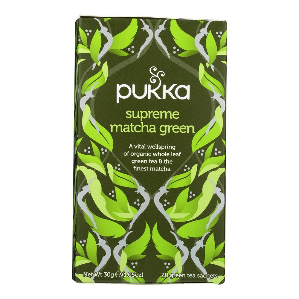 Pukka - Tea Organic Supreme Matcha Green - Case of 4-20 Bags