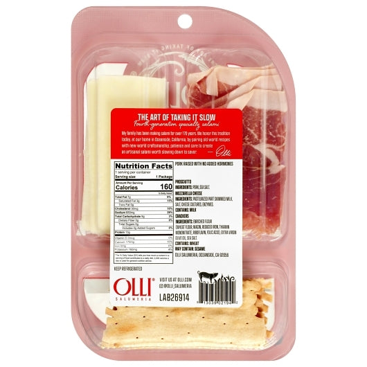 Prosciutto With Mozzarella 2 Ounce Size - 10 Per Case.