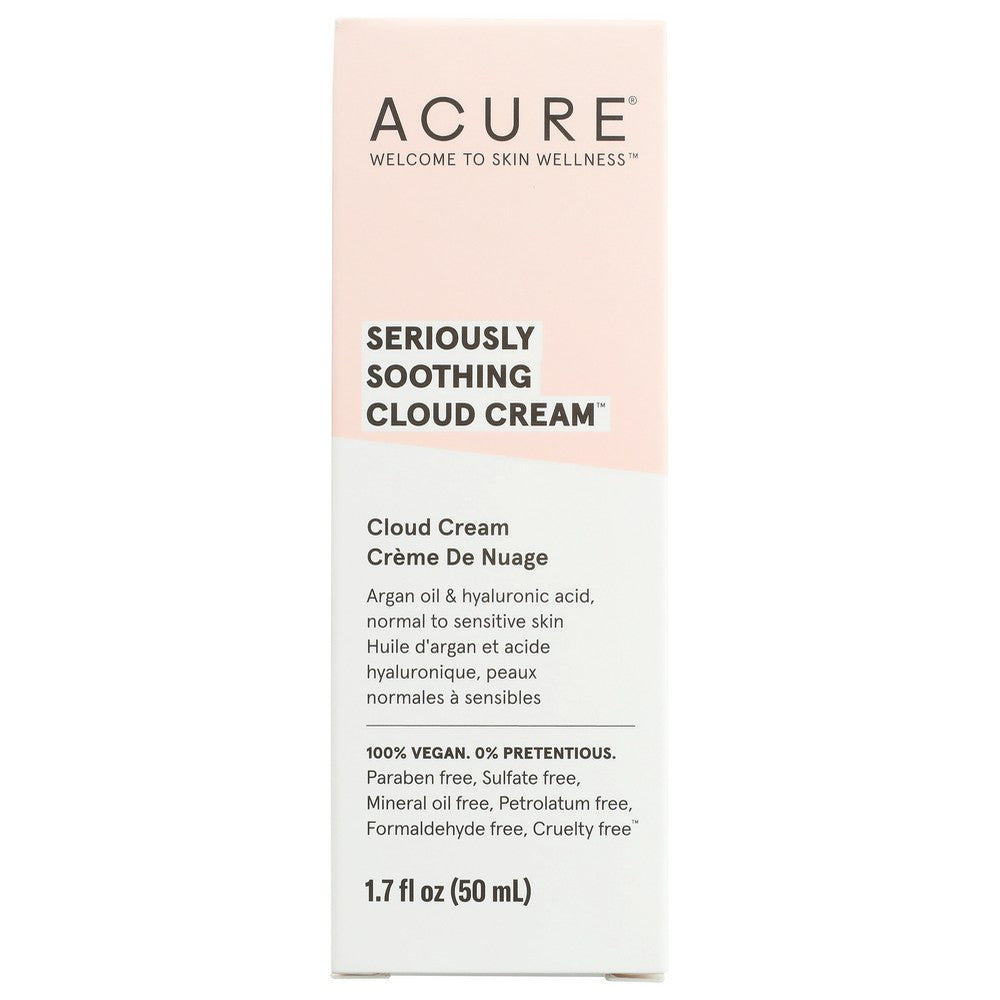 Acure® Et1117, With Argan Extract & Hyaluronic Acid Seriously Soothing™ Cloud Cream 1.7 Fluid Ounce,  Case of 1