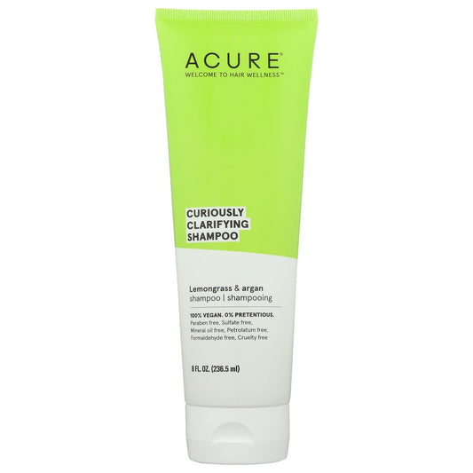 Acure® Et1024,  Curiously Clarifying Shampoo - Lemongrass 8 Fluid Ounce,  Case of 1