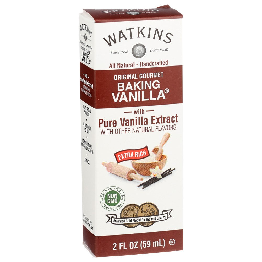 Watkins 60381, Watkins All Natural Original Gourmet Baking Vanilla, With Pure Vanilla Extract Watkins All Natural Original Gourmet Baking Vanilla, With Pure Vanilla Extract 2 Fluid Ounce,  Case of 12