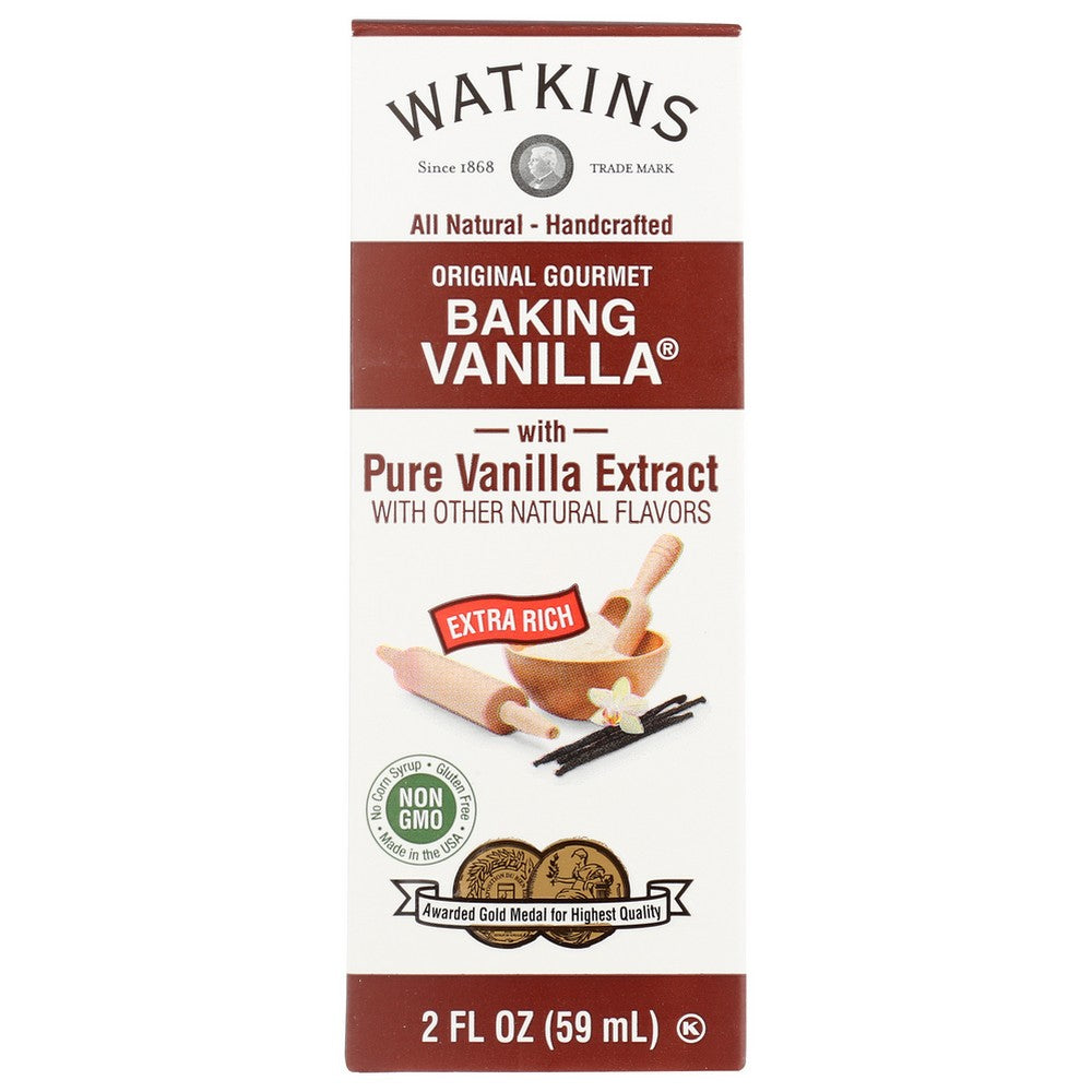 Watkins 60381, Watkins All Natural Original Gourmet Baking Vanilla, With Pure Vanilla Extract Watkins All Natural Original Gourmet Baking Vanilla, With Pure Vanilla Extract 2 Fluid Ounce,  Case of 12