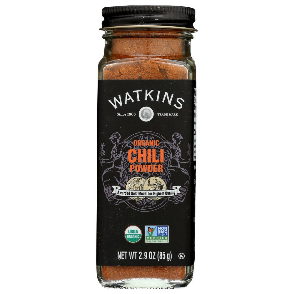 Watkins 21603, Watkins Gourmet Organicanic Spice Jar, Chili Powder Watkins Gourmet Organicanic Spice Jar, Chili Powder 2.9 Ounce,  Case of 3