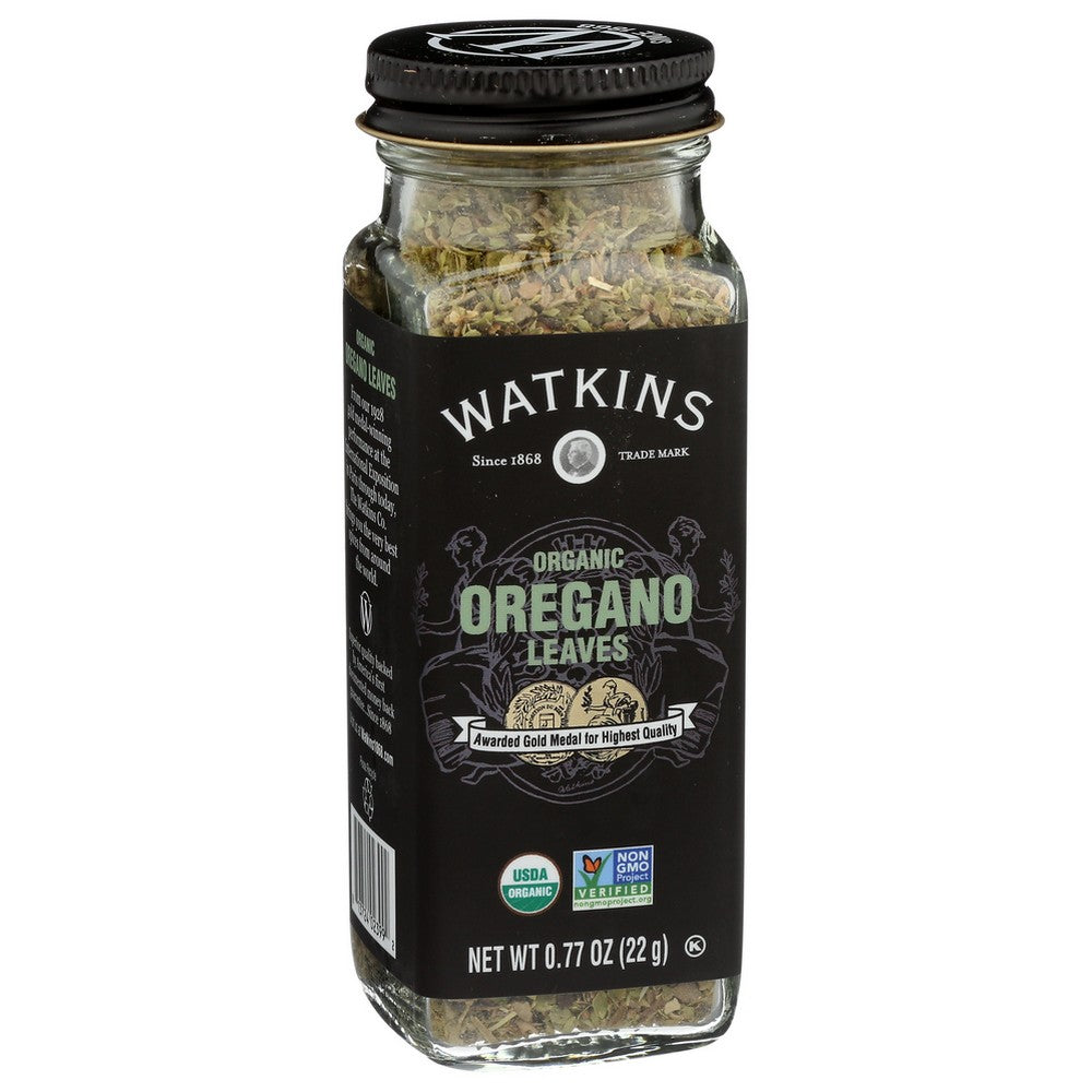 Watkins 21611, Watkins Gourmet Organicanic Spice Jar, Oregano Leaves Watkins Gourmet Organicanic Spice Jar, Oregano Leaves 0.77 Ounce,  Case of 3