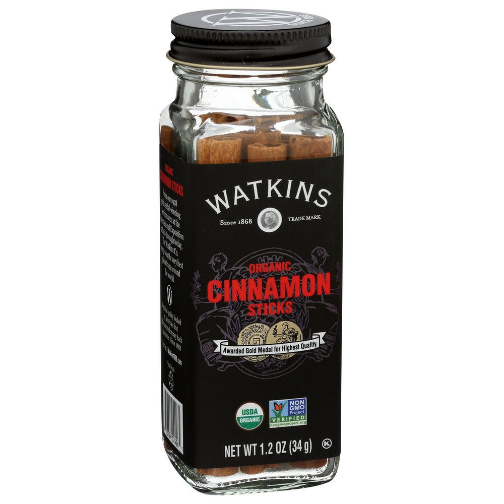 Watkins Cinnamon Sticks Org - 1 Ounce, Case of 3