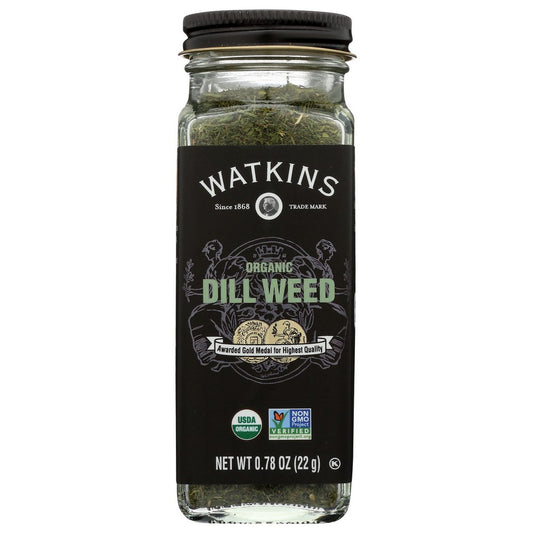 Watkins , Watkins Sources Only The Freshest Organicanic Dillto Bring Its Distinct Bright And Tangy Flavor To Your Kitchen. Watkins Gourmet Organicanic Spice Jar, Dill Weed 0.78 Ounce,  Case of 3