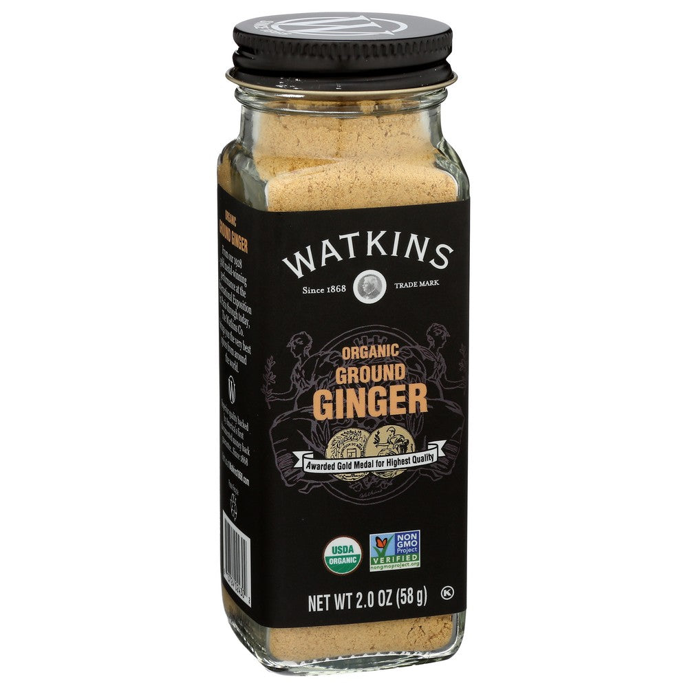 Watkins , Traditionally Cultivated In India And Easternasia, Watkins Organicanic Ginger Complements Both Sweet And Savory Dishes With Its Warm And Tangy Flavor. Watkins Gourmet Organicanic Spice Jar, Ground Ginger 2 Ounce,  Case of 3