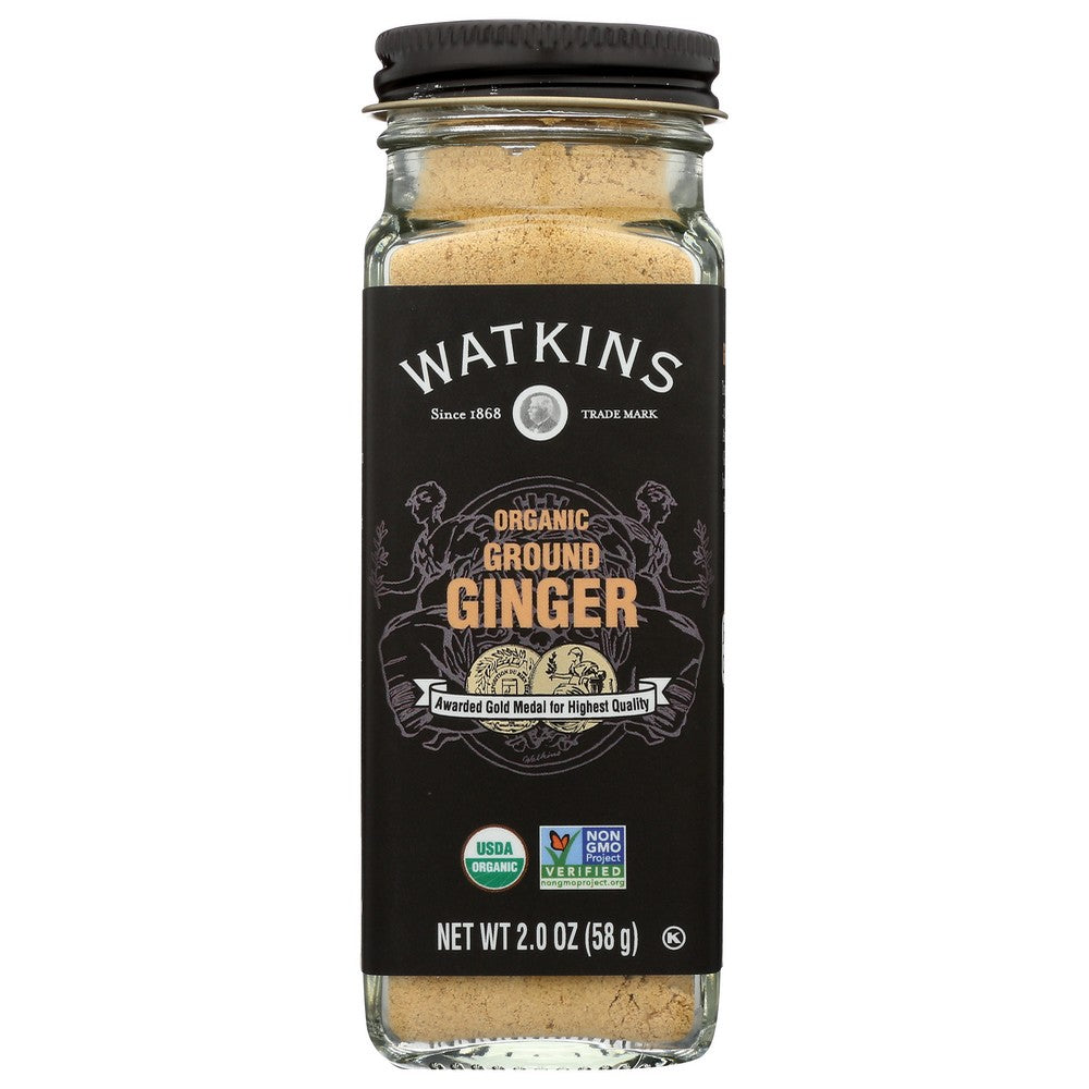 Watkins , Traditionally Cultivated In India And Easternasia, Watkins Organicanic Ginger Complements Both Sweet And Savory Dishes With Its Warm And Tangy Flavor. Watkins Gourmet Organicanic Spice Jar, Ground Ginger 2 Ounce,  Case of 3