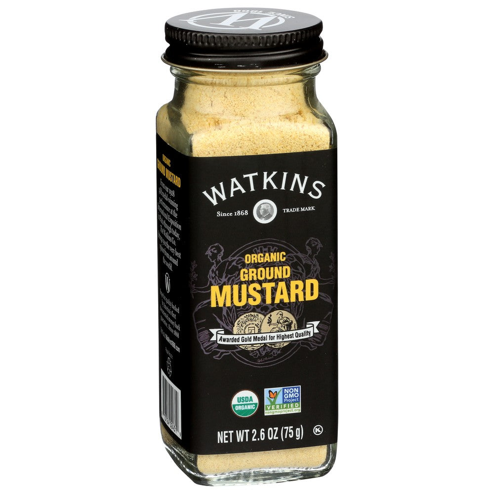 Watkins ,  Mustard Yellw Ground Organic 2.6 Ounce,  Case of 3