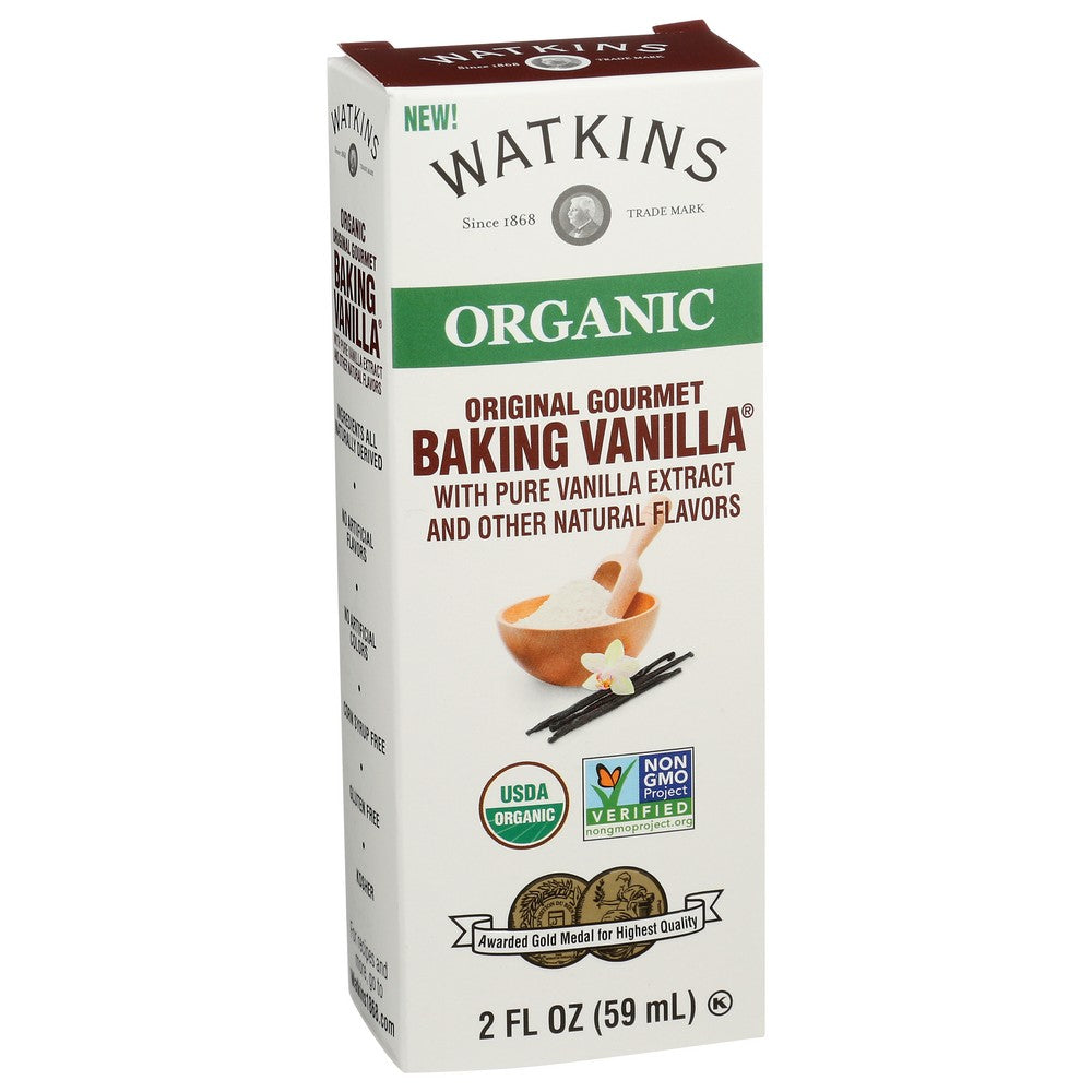 Watkins ,  Extract Vanilla Bak Organic 2 Fluid Ounce,  Case of 12