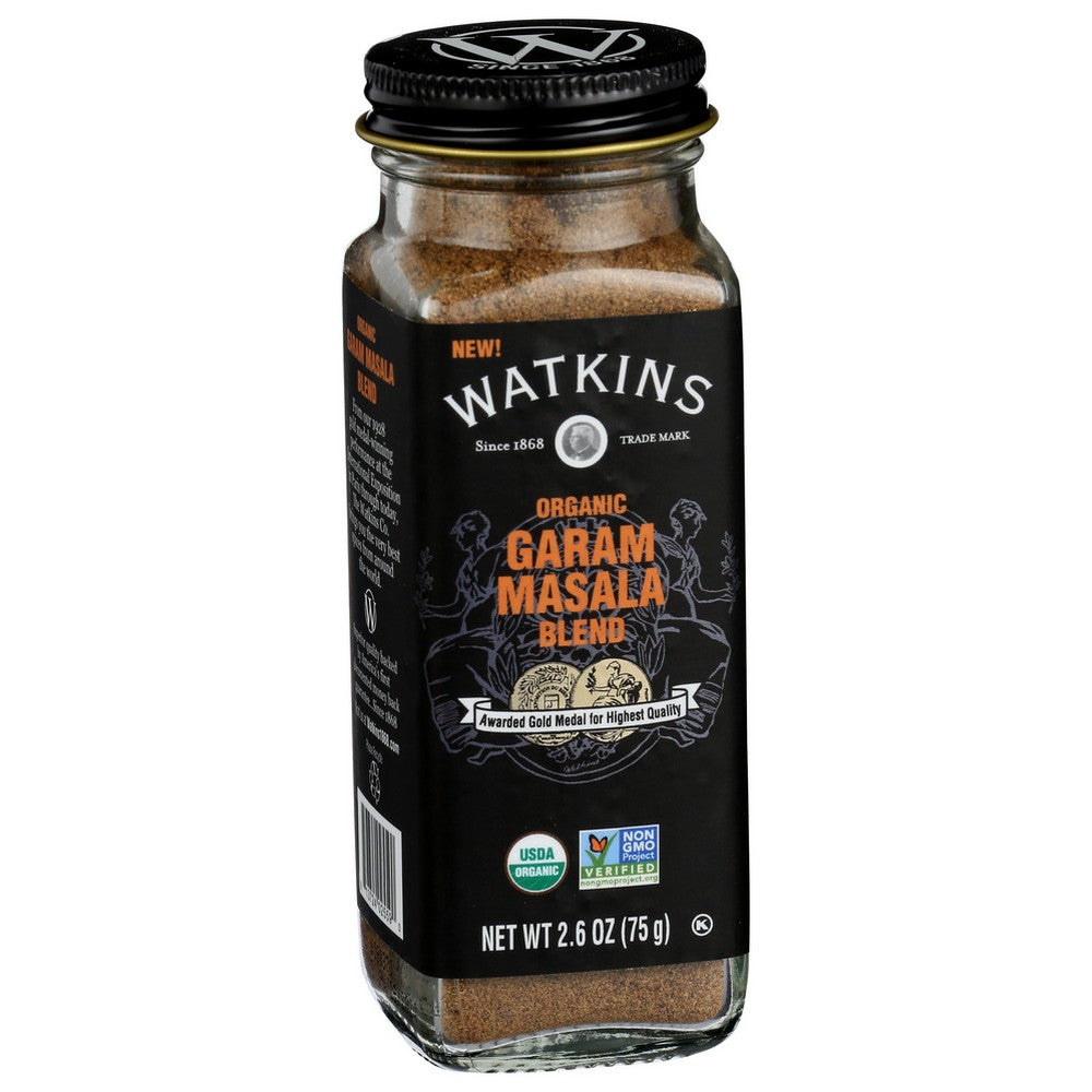 Watkins 21648,  Watkins Gourmet Organicanic Spice Jar, Garam Masala 2.6 Ounce,  Case of 3