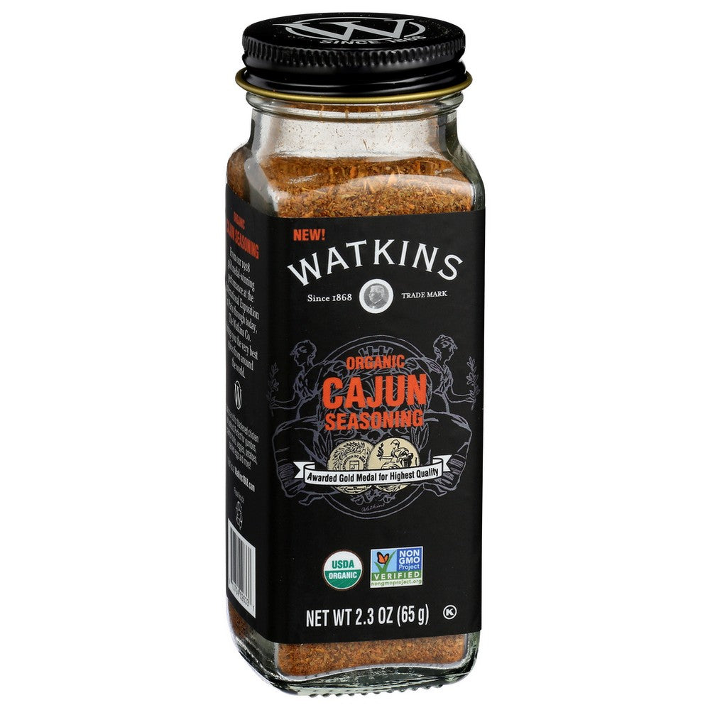 Watkins 21651,  Watkins Gourmet Organicanic Spice Jar, Cajun 2.3 Ounce,  Case of 3