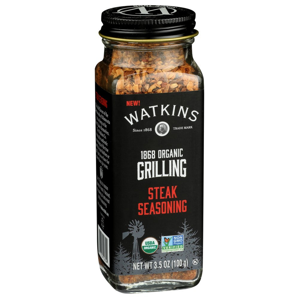 Watkins 21655,  Watkins Gourmet Organicanic Grilling, Steak Seasoning 3.5 Ounce,  Case of 3