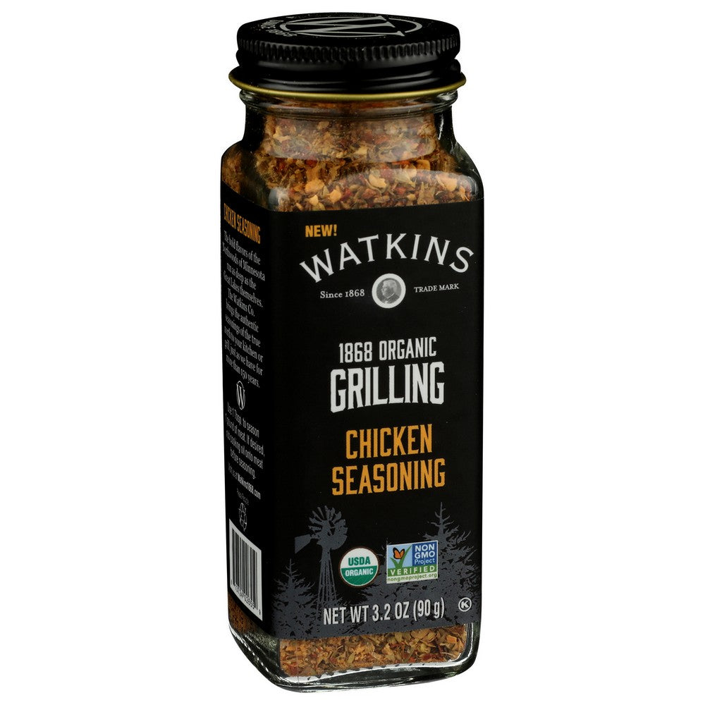 Watkins 21656,  Watkins Gourmet Organicanic Grilling, Chicken Seasoning 3.2 Ounce,  Case of 3