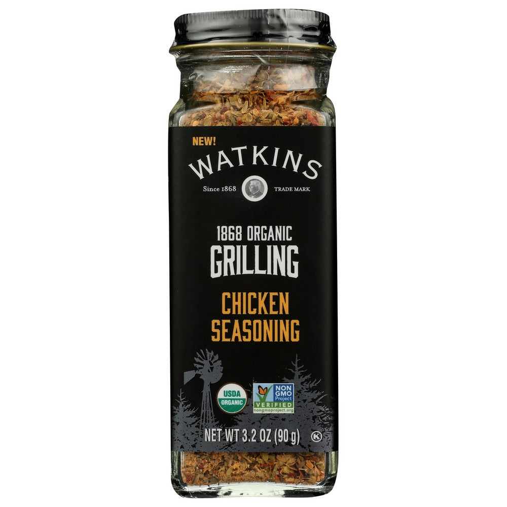 Watkins 21656,  Watkins Gourmet Organicanic Grilling, Chicken Seasoning 3.2 Ounce,  Case of 3