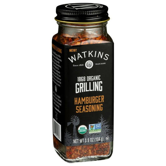 Watkins 21657,  Watkins Gourmet Organicanic Grilling, Hamburger Seasoning 3.6 Ounce,  Case of 3