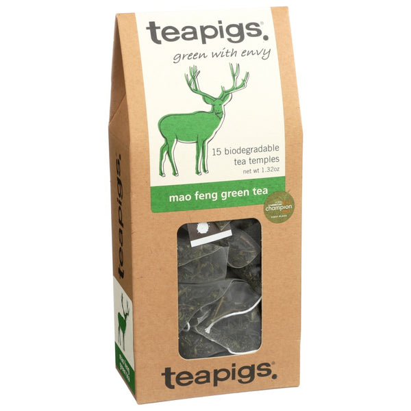 Teapigs.® 506, Teapigs Mao Feng Green Green With Envy Tea, 15 Bags,  Case of 6
