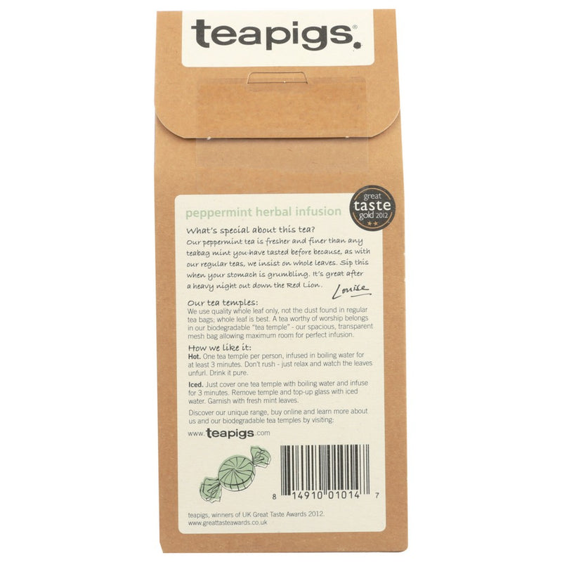 Teapigs Tea Pepprmnt Leaves - 15 Each, Case of 6