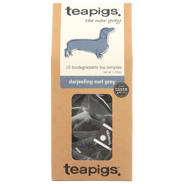 Teapigs.® 502, Teapigs Darjeeling Earl Grey The New Grey Tea, 15 Bags,  Case of 6