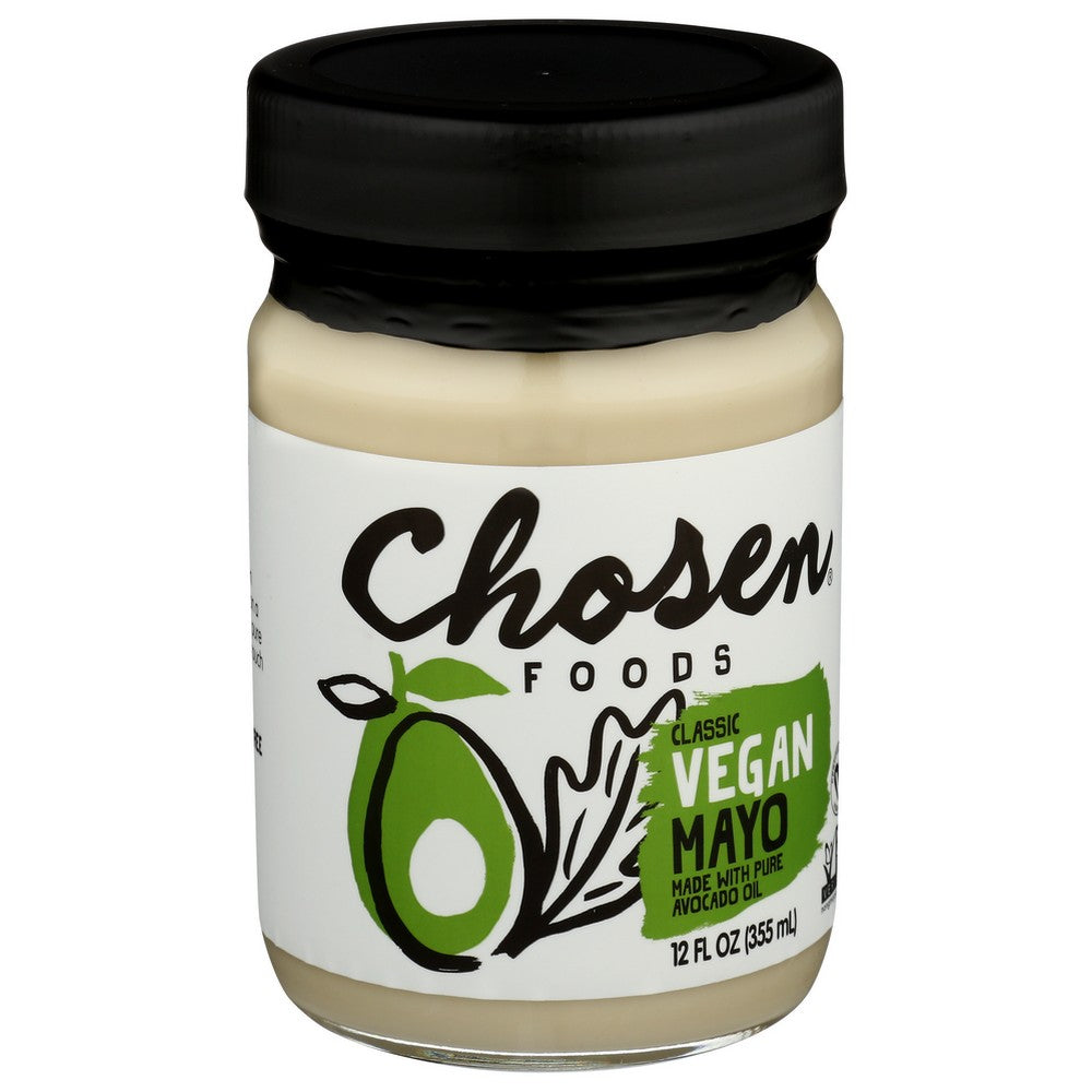 Chosen Foods 30139, Chosen Foods Avocado Oil Vegan Mayo, 12 Fl. Oz.,  Case of 6