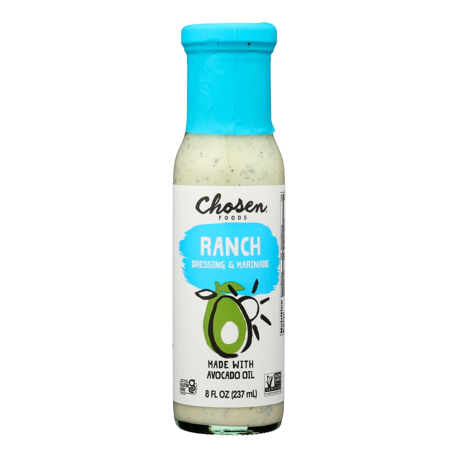 Chosen Foods - Dressing/mrnd Ranch - Case of 6-8 Fluid Ounce