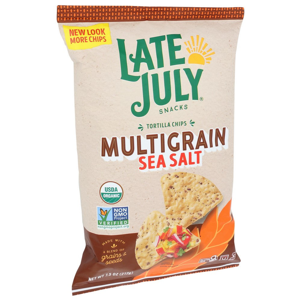 Late July 114436,  Multigrain Sea Salt 7.5 Ounce,  Case of 12