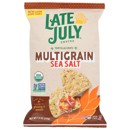 Late July 114436,  Multigrain Sea Salt 7.5 Ounce,  Case of 12