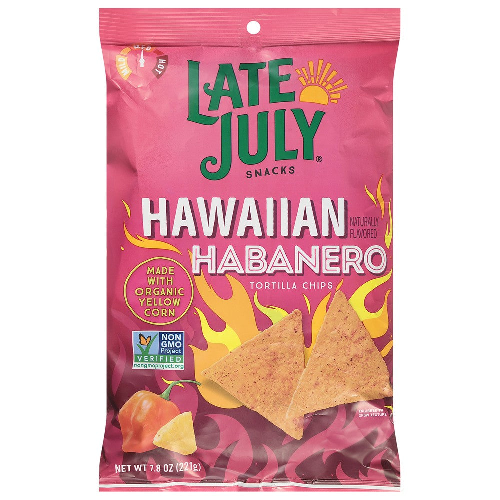 Late July Snacks - Tort Chip Og3 Hab Hawiian - Case of 12-7.8 OZ