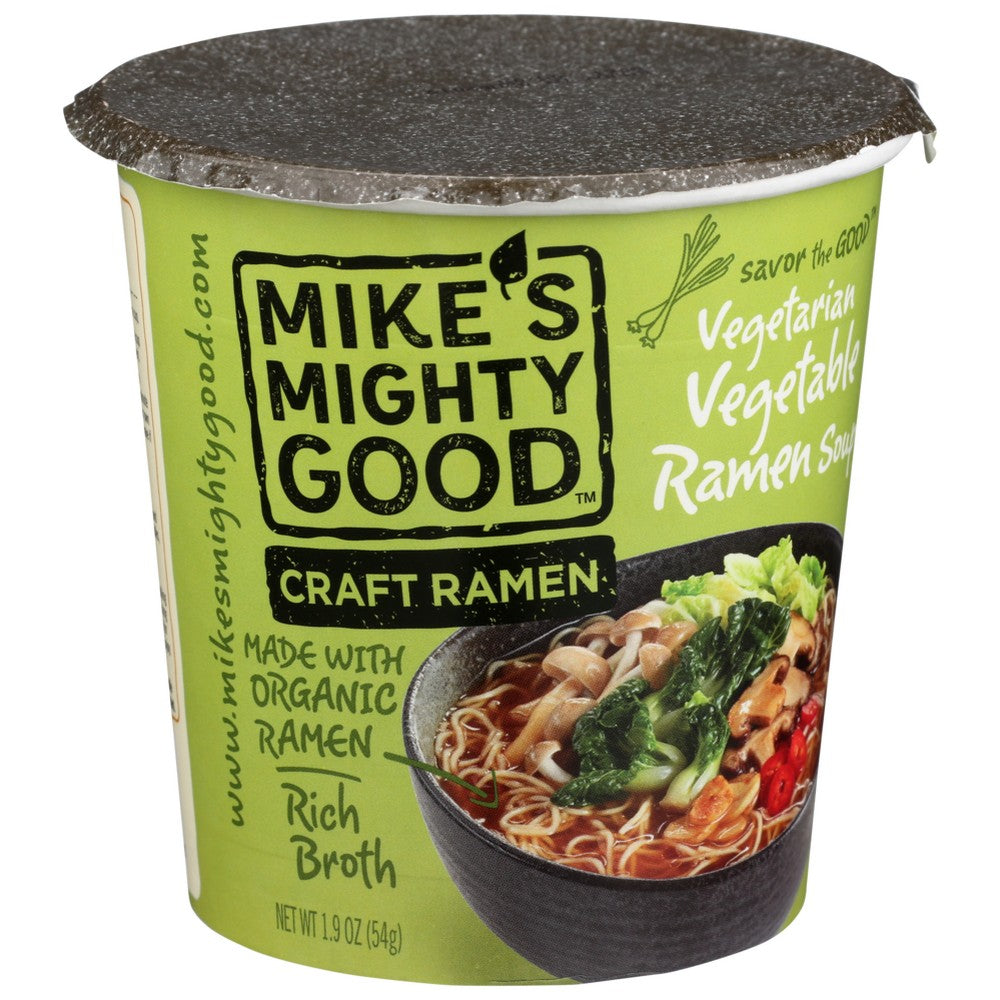 Mike's Mighty Good™ 02207, Vegetarian Vegetable Soup Craft Ramen 1.9 Ounce,  Case of 6