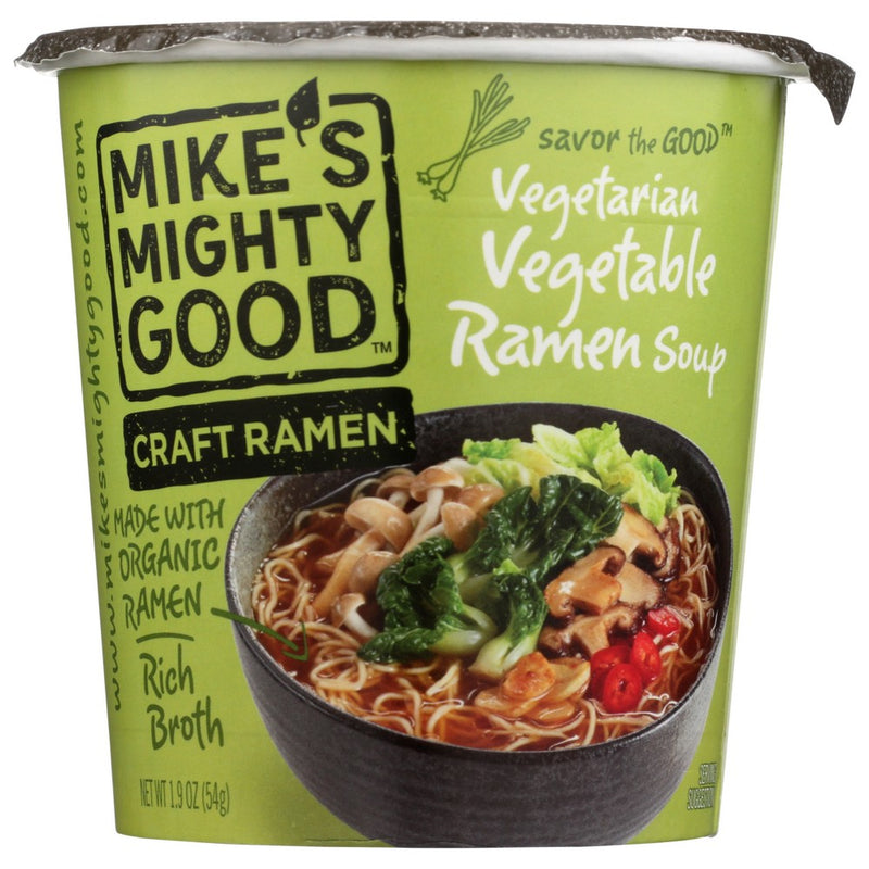 Mikes Mighty Good Soup Cup Vgtrn Veg Noodle - 2 Ounce, Case of 6