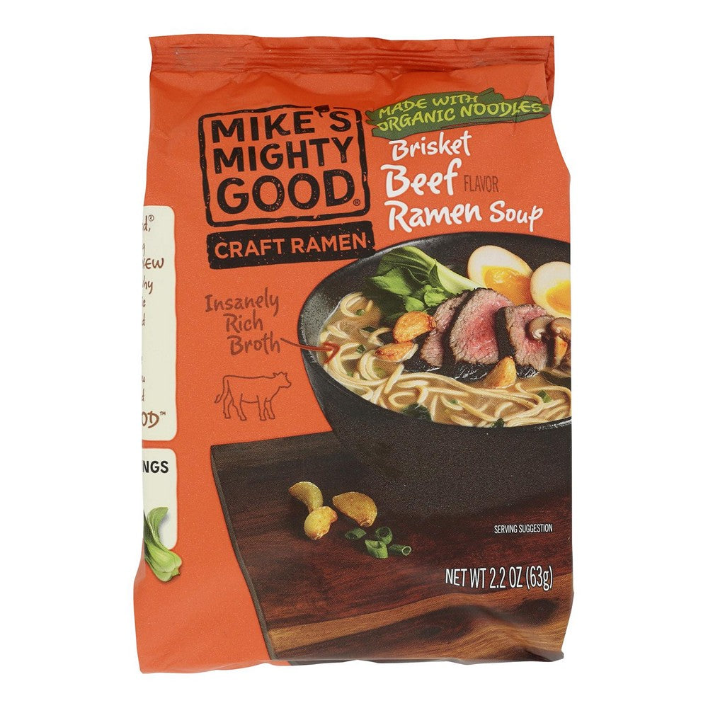 Mike's Mighty Good - Ramen Soup Og3 Brskt Beef - Case of 7-2.2 OZ
