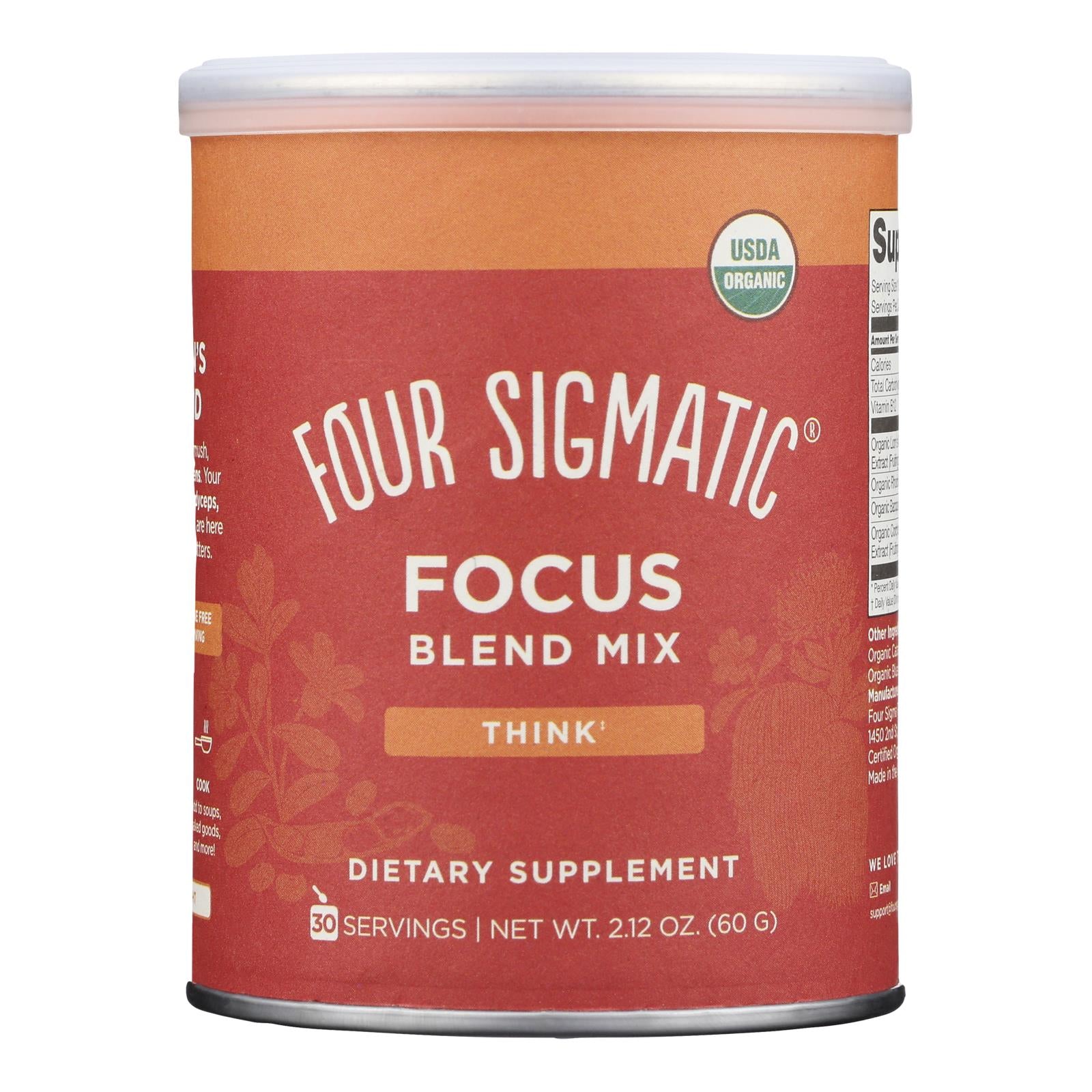 Four Sigmatic - Blend Mix Focus Think - 1 Each-2.12 Ounce