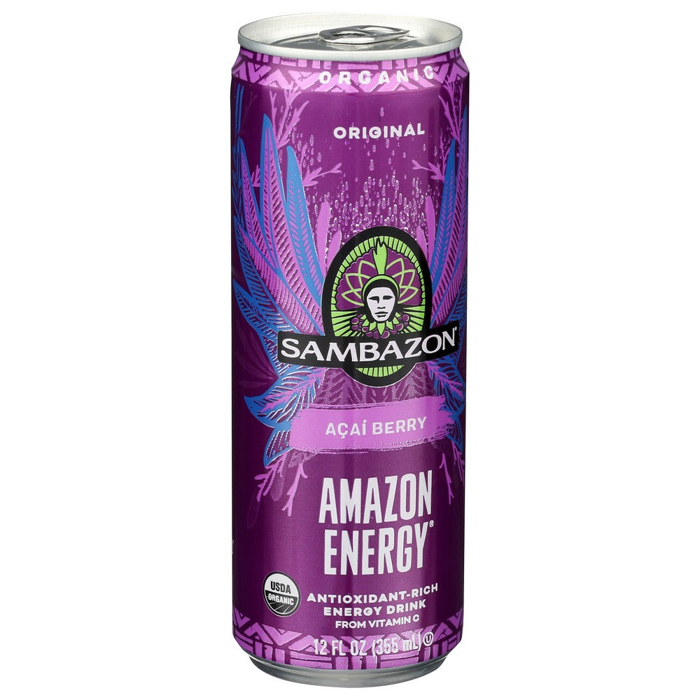 Sambazon Energy Acai Organicnl - 12 Fluid Ounce,  Case of 12