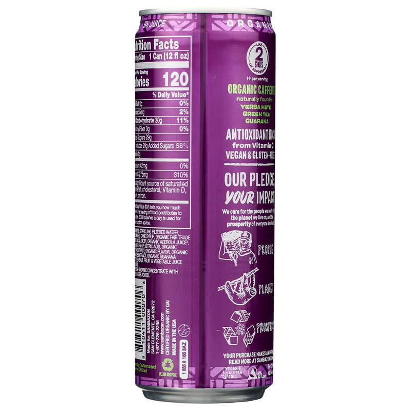 Sambazon Energy Acai Original - 12 Fluid Ounce, Case of 12