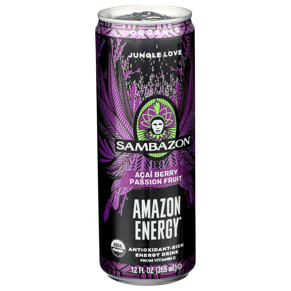 Sambazon Amzn Enrgy Acai Psn Frt - 12 Fluid Ounce,  Case of 12