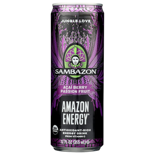 Sambazon Amzn Enrgy Acai Psn Frt - 12 Fluid Ounce,  Case of 12