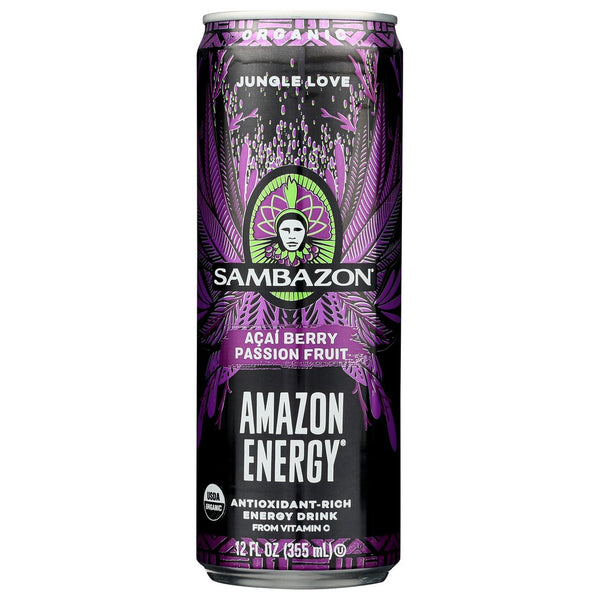 Sambazon Amzn Enrgy Acai Psn Fruit - 12 Fluid Ounce, Case of 12