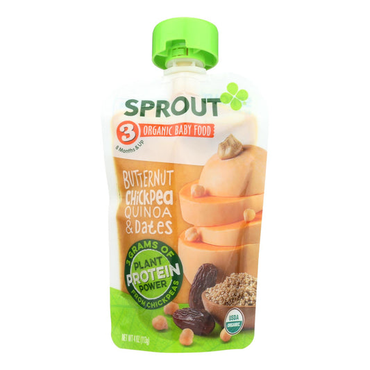 Sprout Foods Inc - Baby Food Btrnut Chckpea - Case of 6 - 4 Ounce