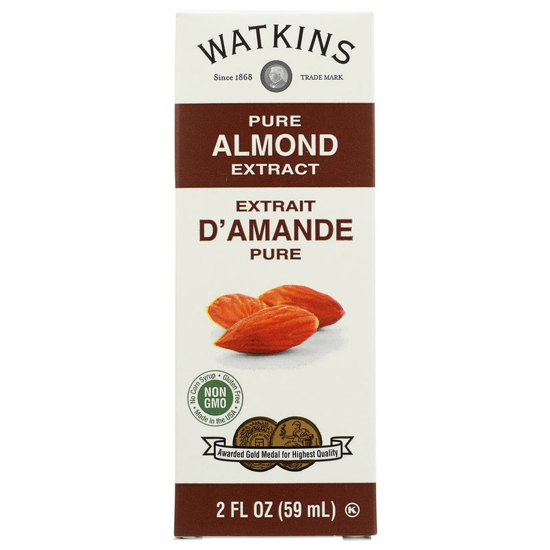 Watkins Extract Pure Almond - 2 Ounce, Case of 12