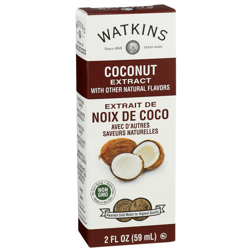 Watkins 60435, Watkins Imitation Coconut Extract, 2 Fl. Oz.,  Case of 6