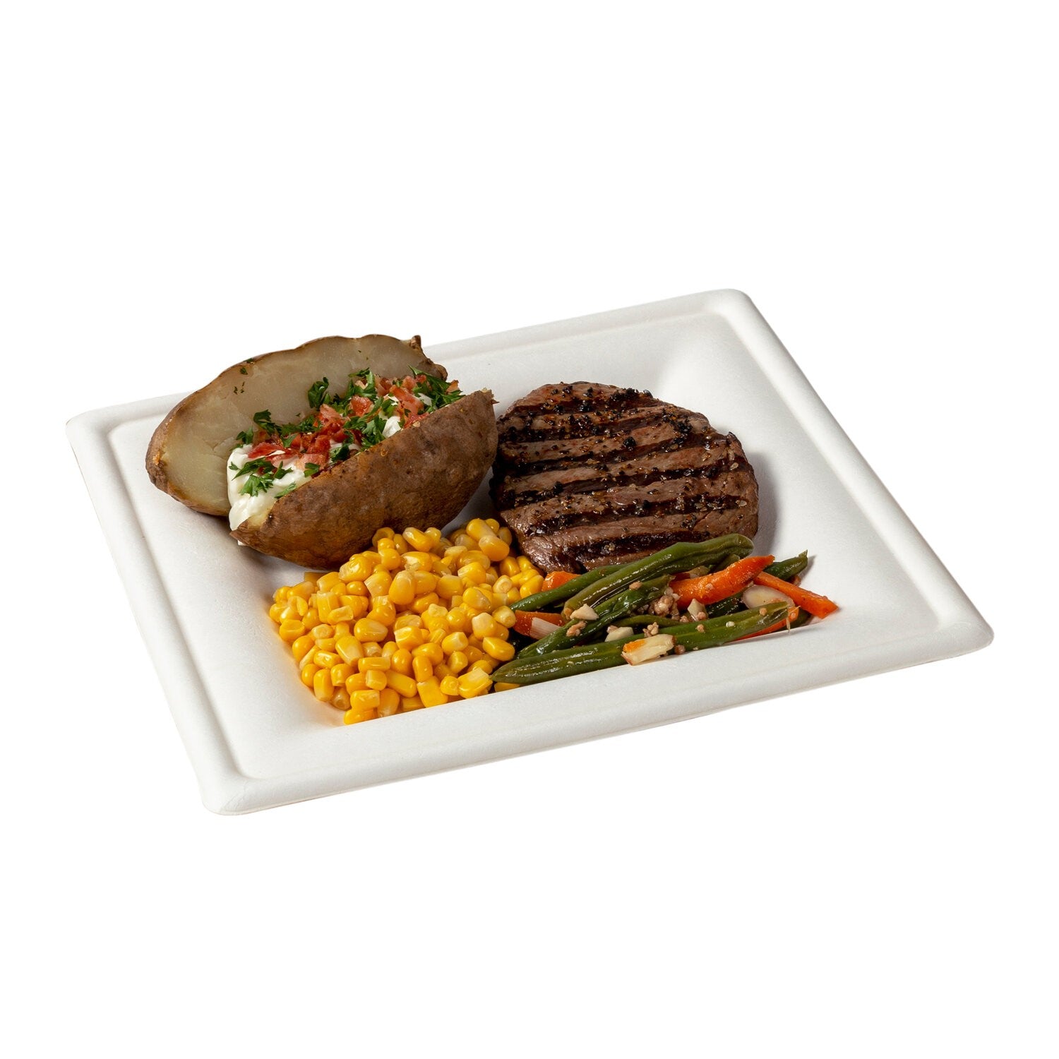 8" Square Plate Primeware  500