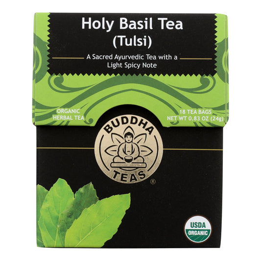 Buddha Teas - Tea Organic Holy Basil - Case of 6 - 18 BAG