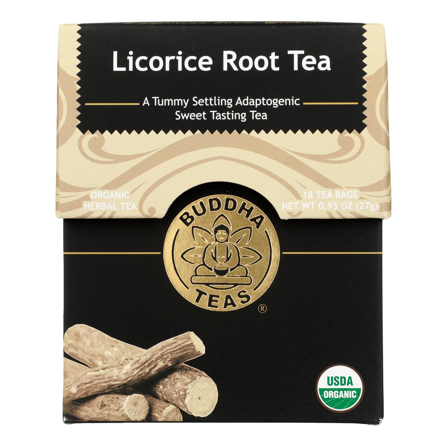 Buddha Teas - Tea Organic Licorice Root - Case of 6 - 18 BAG