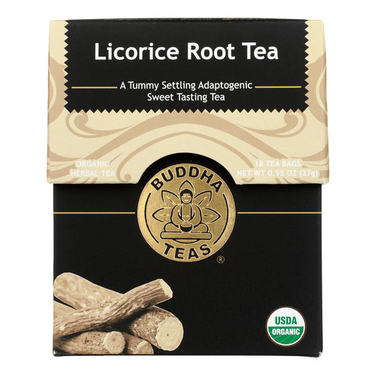 Buddha Teas - Tea Organic Licorice Root - Case of 6 - 18 BAG