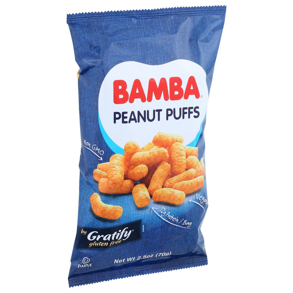 Gratify® 210-10-800, Peanut Butter Bamba Puffs 2.5 Ounce,  Case of 12